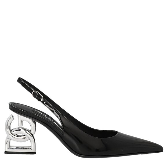 DOLCE & GABBANA Slingback Logo heel Size 40 IT, 9 US - Picture 3 of 12